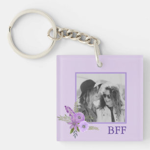 Porte-clefs  BBF - Fleurs violettes violettes violettes person