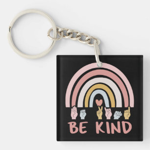 Porte-clefs Be Kind ASL III - Langue des Signes Américaine