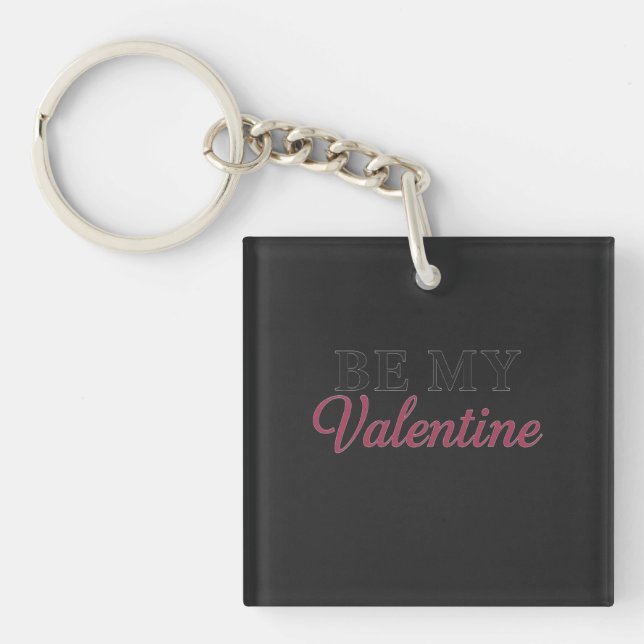 PORTE-CLEFS BE MY VALENTINE (Devant)