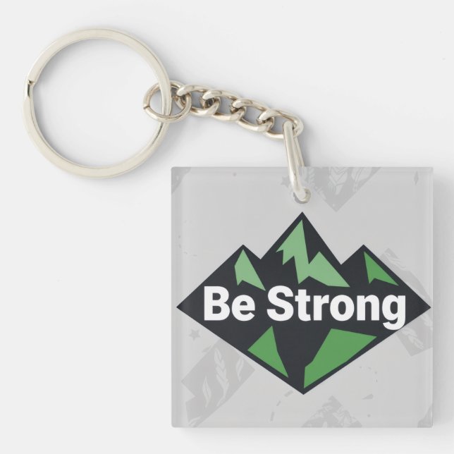 Porte-clefs Be Strong Geometric (Devant)