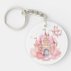 Porte-clefs Be-You-Tiful Palace in Pink Cloud personnalisable