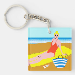 Porte-clefs Beachy Keen - Jaune