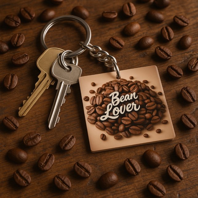 Porte-clefs Bean Lover Fèves de café esthétique (Créateur téléchargé)