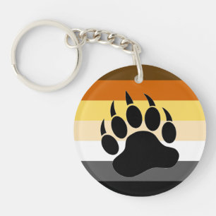 Porte-clefs Bear Pride couleurs rayures Bear Paw