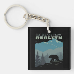 Porte-clefs Bear Wildlife Mountains Camp Fuir De La Réalité