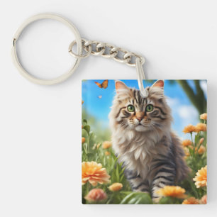 Porte-clefs Beau chats beau jardin