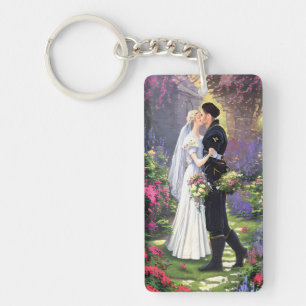 Porte-clefs Beau Couple dans le Parc