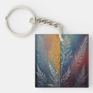 Porte-clefs Beau cristal de glace multicolore plissé