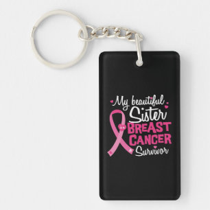 Porte-clefs Beau frère de survivant de cancer du sein de soeu