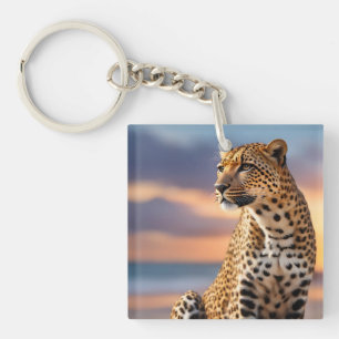 Porte-clefs Beau léopard