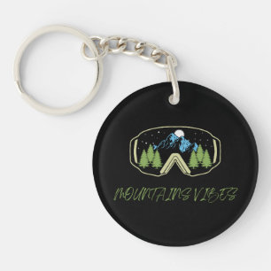 Porte-clefs Beau Porte - clé pour les amateurs de ski et d'ave