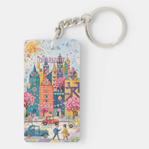 Porte-clefs Beau Printemps Dans La Grande Ville