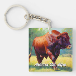 Porte-clefs Beau Red Angus Bull