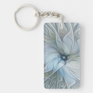 Porte-clefs Beauté Élégante Fleur d'Art Abstrait Moderne Fract