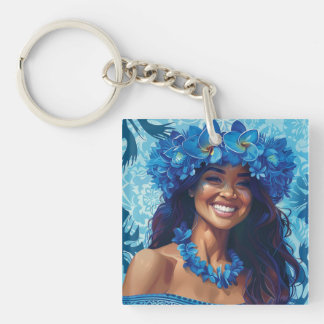 Porte-clefs Beauté en Bleu Clé Bleue