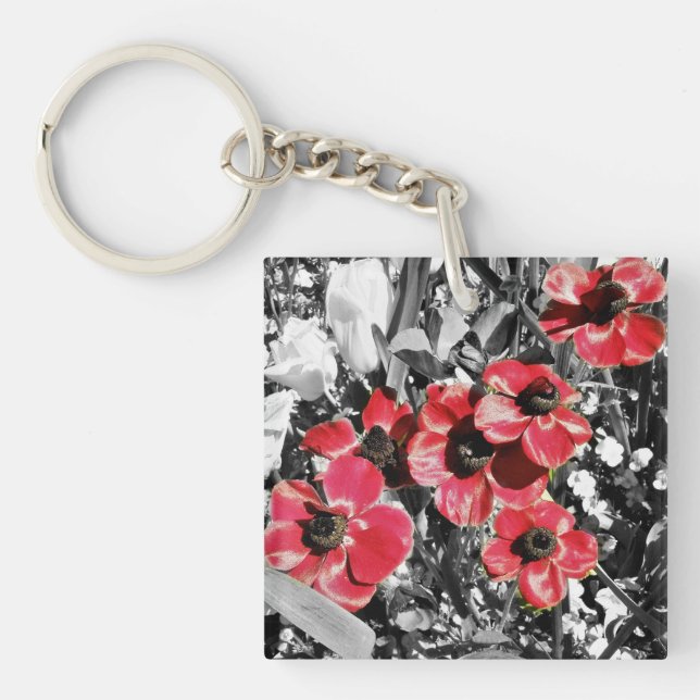 Porte-clefs Beauté sélective - Fleurs d'anémones (Devant)
