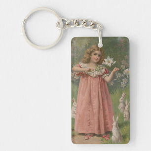 Porte-clefs Beautés de Pâques, Illustration Vintage, 1898