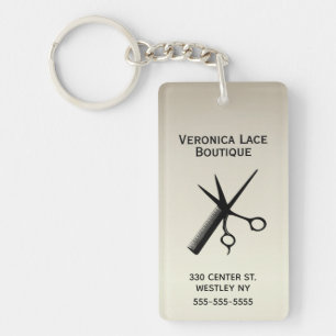 Porte-clefs Beautician Design Antique Or