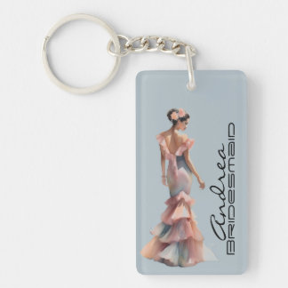Porte-clefs Beautiful Bridesmaid Soft Pastel Dedicated Ode 