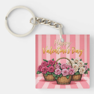 Porte-clefs Beautiful Luxury Floral Love Popular Collection