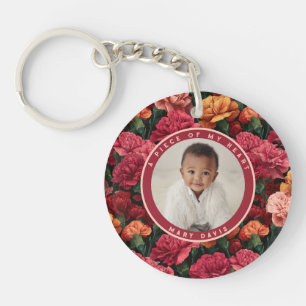 Porte-clefs Beaux Cadeaux Pour Femme Œillet Floral