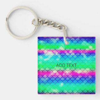 Porte-clefs Beaux motifs de sirène colorés