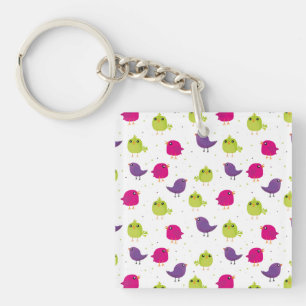 Porte-clefs Beaux oiseaux colorés