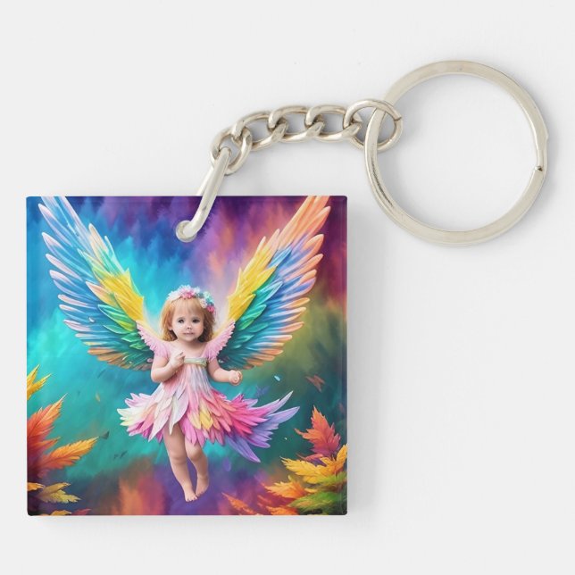 Porte-clefs Bébé Bébé Ange ailes Art-38424 (Dos)