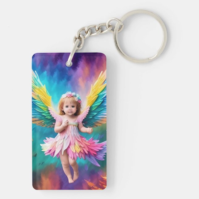 Porte-clefs Bébé Bébé Ange ailes Art-38424 (Dos)