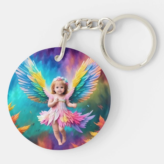Porte-clefs Bébé Bébé Ange ailes Art-38424 (Dos)