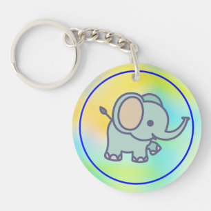 Porte-clefs Bébé éléphant mignon dessin animé-47767
