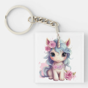 Porte-clefs Bébé fée mignon Unicorn Imaginaire mousseux