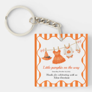 Porte-clefs Bébé Halloween Fille Petite Sorcière Citrouille