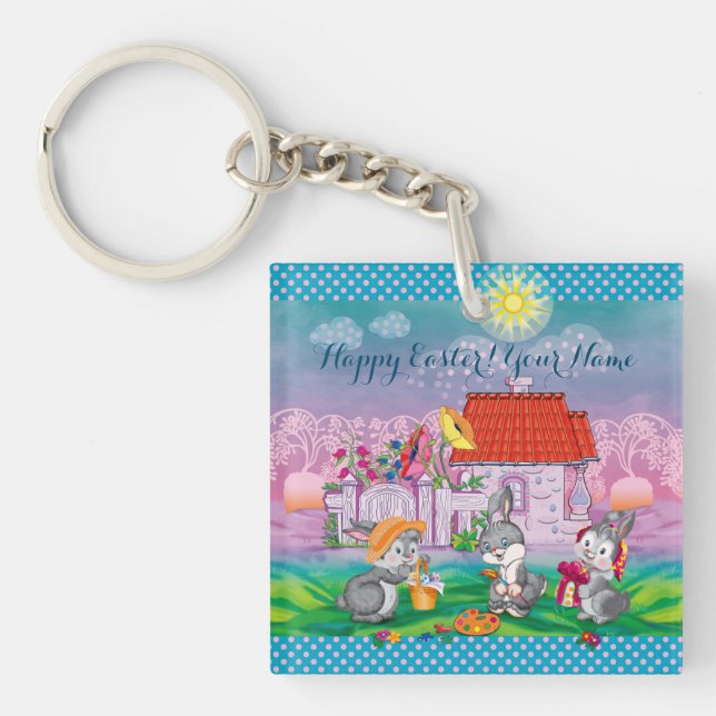 Porte-clefs Bébé lapin petit (Devant)