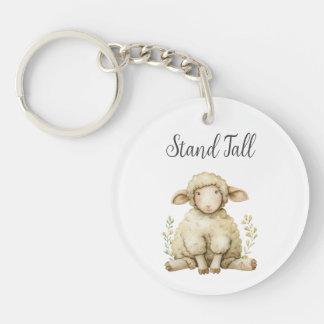 Porte-clefs Bébé mignon mouton animal citation stand haute ron