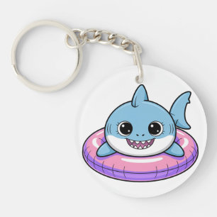 Porte-clefs Bébé Requin Mignon Avec Flotteur Enfants