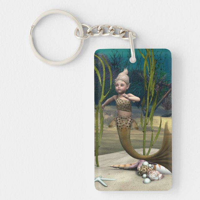 Porte-clefs Bébé sirène mignon (Devant)