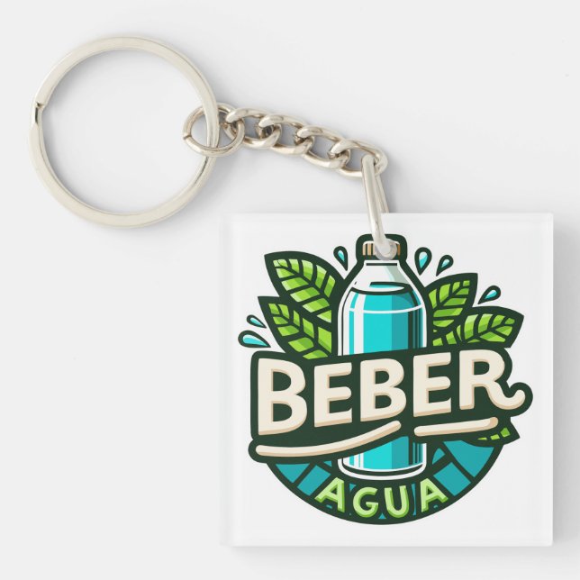 Porte-clefs Beber agua (Devant)