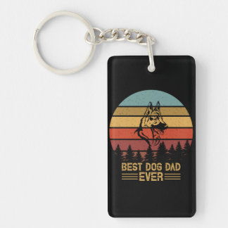 Porte-clefs Beekeeper Art meilleur chien papa jamais