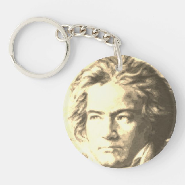 Porte-clefs Beethoven En Porte - clé Sepia (Devant)