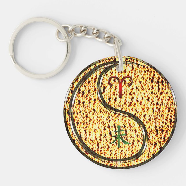 Porte-clefs Bélier et chèvre (Devant)