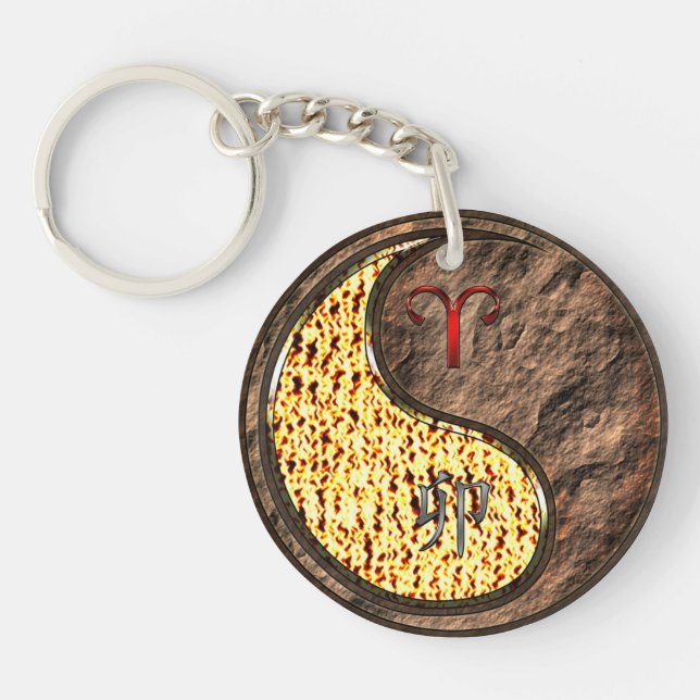 Porte-clefs Bélier et lapin terrestre (Devant)