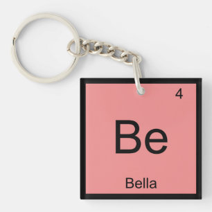 Porte-clefs Bella Nom Chimie Élément Tableau Périodique