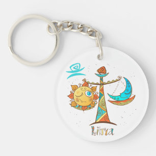 Porte-clefs Belle balance Sun et Moon