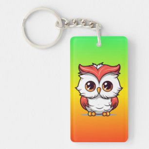 Porte-clefs Belle chouette de style Kawaii dessin animé