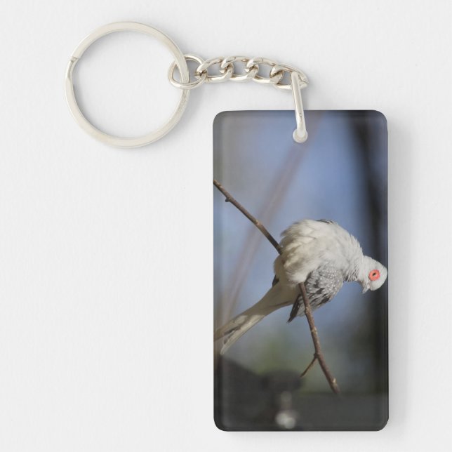 Porte-clefs Belle douceur Diamond Dove (Devant)