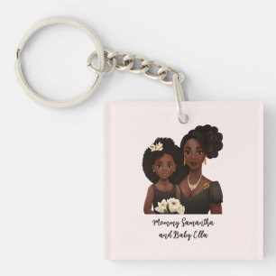 Porte-clefs Belle mère et fille noire (23)