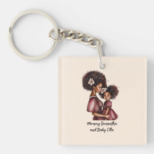 Porte-clefs Belle mère et fille noire (27)
