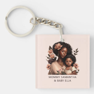 Porte-clefs Belle mère et fille noire (9)