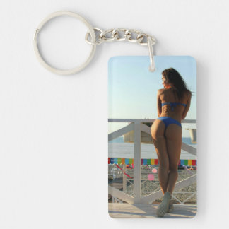 Porte-clefs Belle plage Babe Sexy Porte - clé photo
